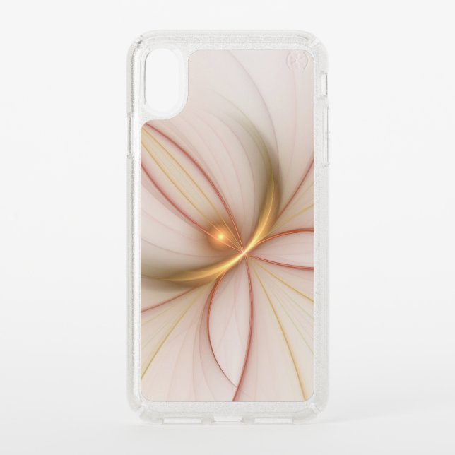 Nobly Copper And Gold Abstract Modern Fractal Art Speck iPhone XS Max Case (Front)
