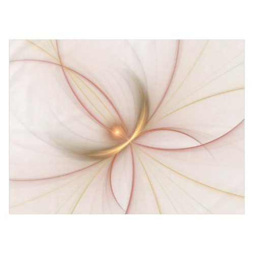 Nobly Copper And Gold Abstract Modern Fractal Art Tablecloth