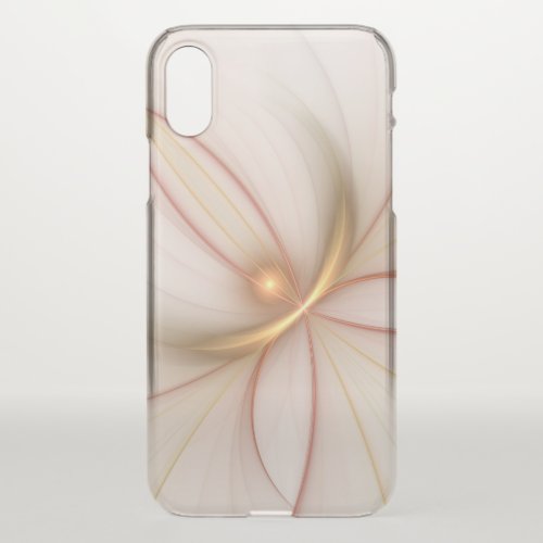 Nobly Copper And Gold Abstract Modern Fractal Art iPhone XS Case