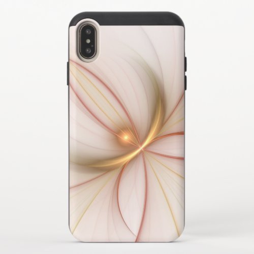 Nobly Copper And Gold Abstract Modern Fractal Art iPhone XS Max Slider Case