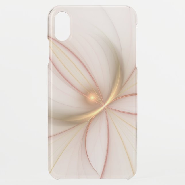 Nobly Copper And Gold Abstract Modern Fractal Art Uncommon iPhone Case (Back)