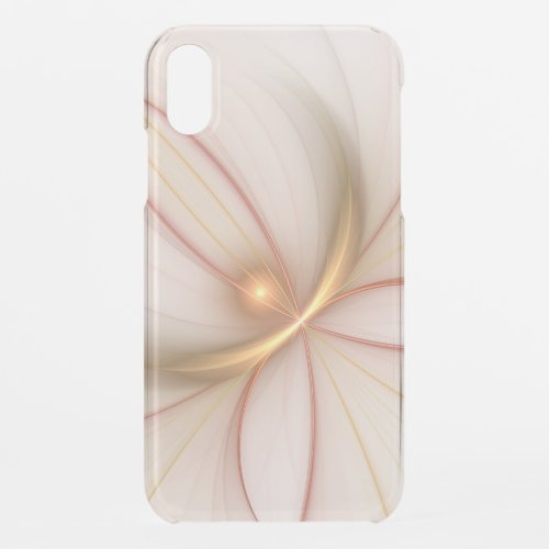 Nobly Copper And Gold Abstract Modern Fractal Art iPhone XR Case