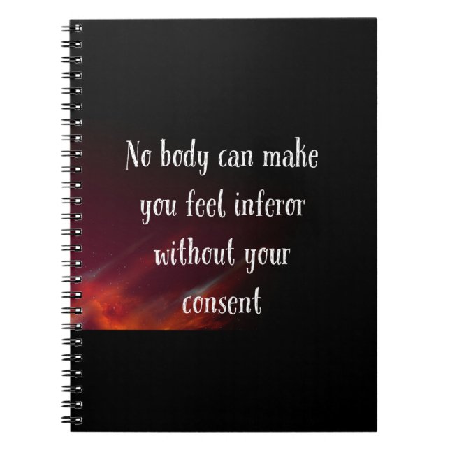 Nobody Can Make You Feel Notebook (Front)
