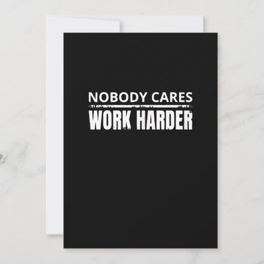 Nobody Cares Work Harder Fitness Workout Gym Gift (Front)