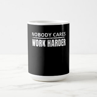 Nobody Cares Work Harder Fitness Workout Gym Gift Color Morph Mug