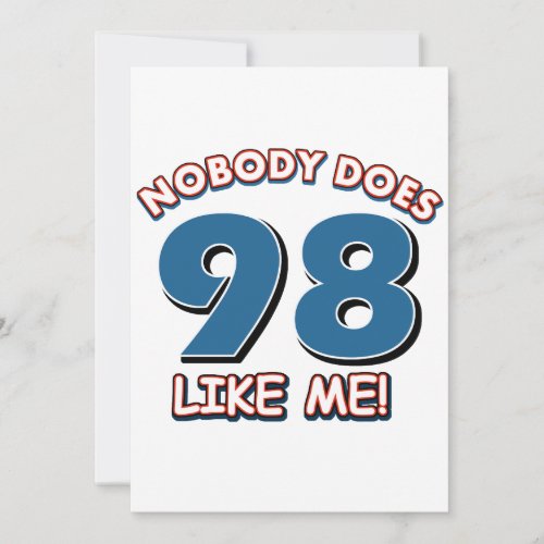 Nobody Does 98 Like Me! Invite