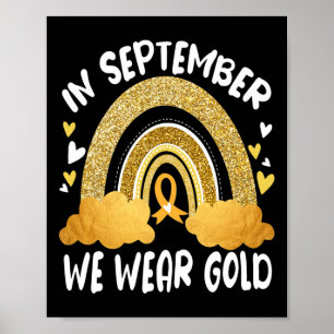 Nobody fight Childhood Cancer Awareness Alone In Poster