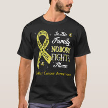 Nobody Fights Alone Bladder Cancer Awareness T-Shirt