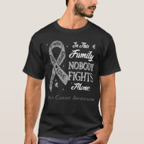 Nobody Fights Alone Brain Cancer Awareness T-Shirt