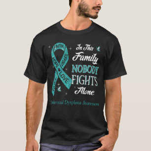 Nobody Fights Alone Ectodermal Dysplasia Awareness T-Shirt