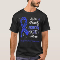 Nobody Fights Alone Esophageal Cancer Awareness T-Shirt
