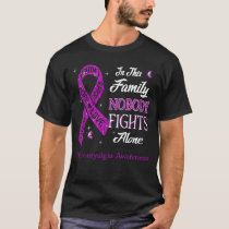 Nobody Fights Alone Fibromyalgia Awareness T-Shirt
