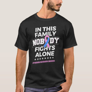 Nobody fights alone Hyperemesis Gravidarum Awarene T-Shirt