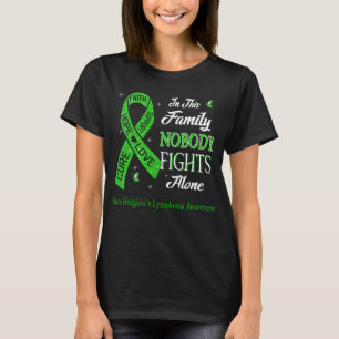 Nobody Fights Alone Non-Hodgkin's Lymphoma Awarene T-Shirt