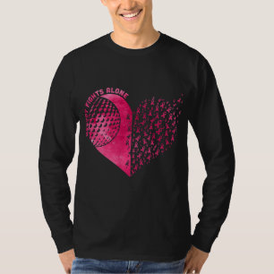 Nobody Fights Alone Pink Golf Breast Cancer Awaren T-Shirt