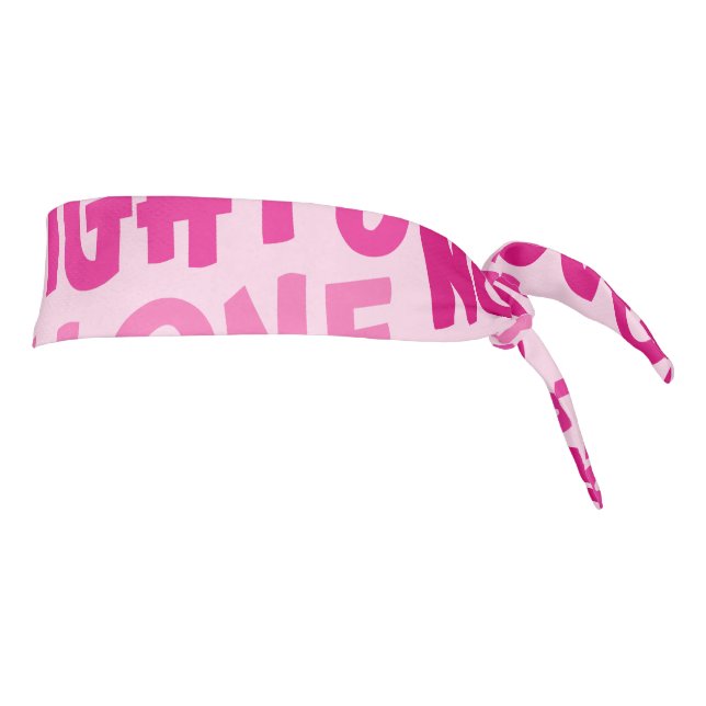 Nobody Fights Alone Pink Tie Headband (Rotate 90)