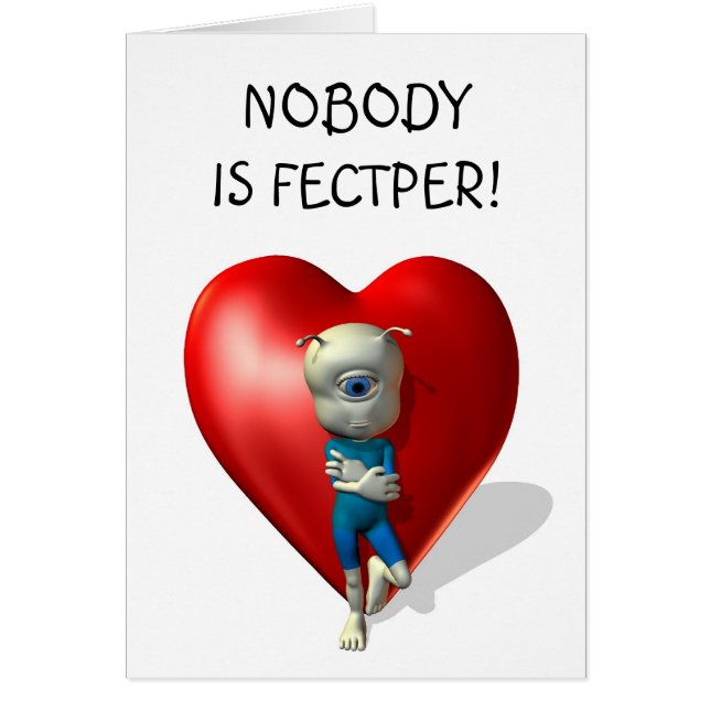 Nobody is fectper! cards (Front)