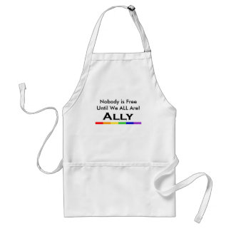 Nobody is Free Ally Aproon Adult Apron