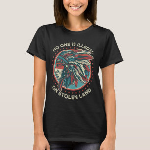 Nobody Is Illegal On Stolen Land  T-Shirt