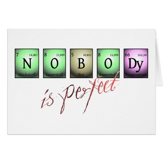 nobody is perfect (Front Horizontal)