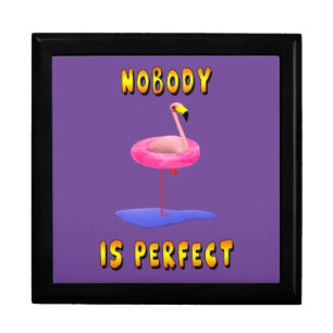 Nobody Is Perfect Flamingo Gift Box