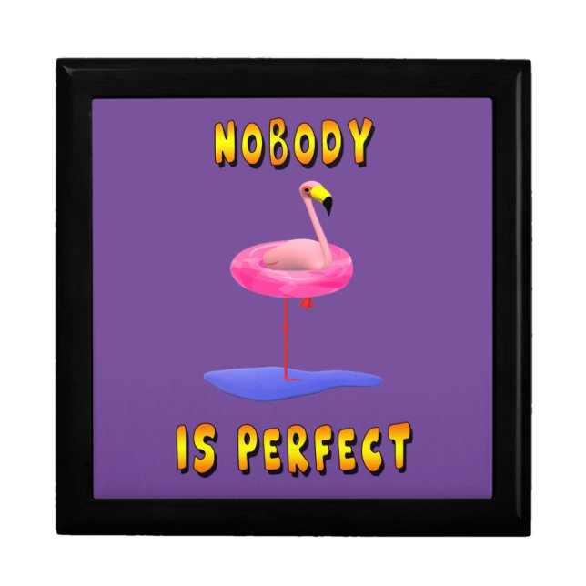 Nobody Is Perfect Flamingo Gift Box (Front)