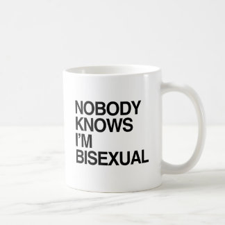 NOBODY KNOWS I'M BISEXUAL -.png Coffee Mug