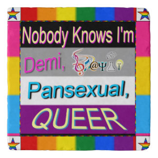 Nobody Knows I'm Demi Sapio Pansexual QUEER Trivet