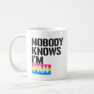 Nobody Knows I'm Pan - - LGBTQ Rights -  Coffee Mug