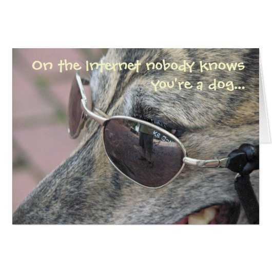 Nobody Knows You're a Dog Cards (Front Horizontal)