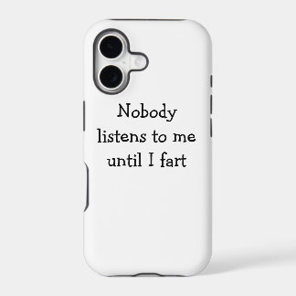 Nobody listens to me phone case