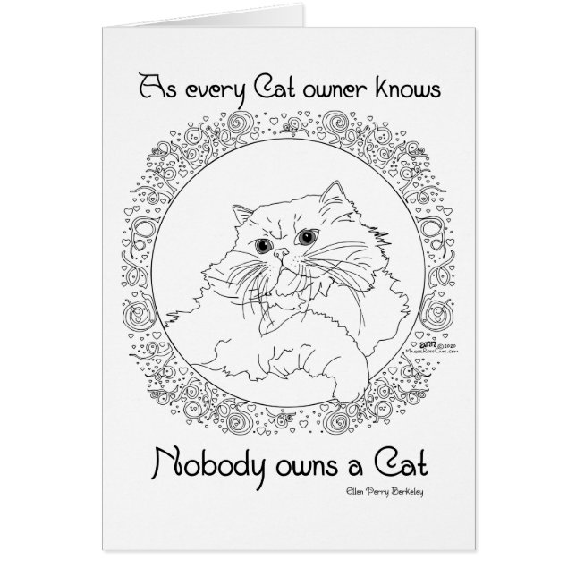 Nobody Owns a Cat Cards (Front)