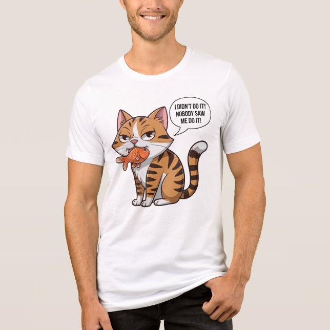 Nobody Saw Me Do It Tri-Blend Shirt (Front)