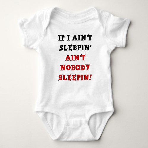 Nobody Sleeps Funny Romper