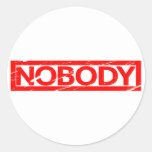 Nobody Stamp Classic Round Sticker