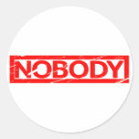 Nobody Stamp Classic Round Sticker