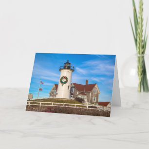 Nobska Lighthouse Christmas Holiday Card