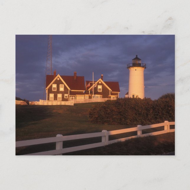 Nobska Lighthouse, Woods Hole, Cape Cod Postcard (Front)