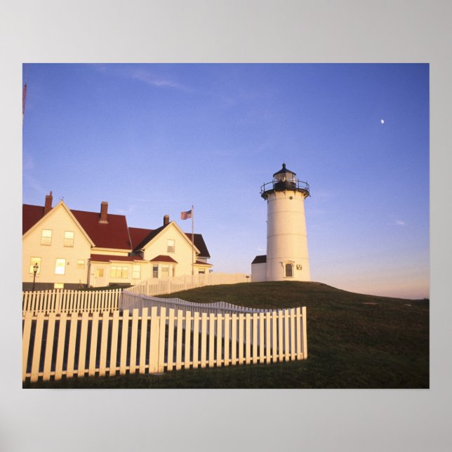 Nobska Lighthouse, Woods Hole, Massachusetts Poster (Front)