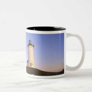 Nobska Lighthouse, Woods Hole, Massachusetts Two-Tone Coffee Mug