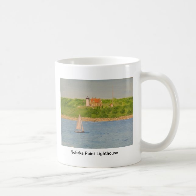 Nobska Point Lighthouse II Coffee Mug (Right)