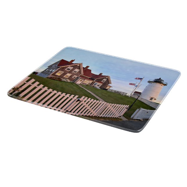 Nobska Point Lighthouse Massachusett Cutting Board (Corner)