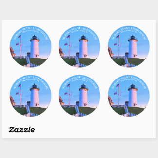 Nobska Point Lighthouse Massachusett Sticker