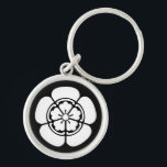 Nobunaga Oda Keychain<br><div class="desc">This KAMON is called 'Oda ka' or 'Oda mokko' in Japan. This is one of crests that Oda Nobunaga (1534-1582) used.</div>