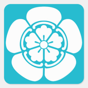 Nobunaga Oda Square Sticker