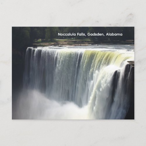 Noccalula Falls Gadsden Alabama Postcard