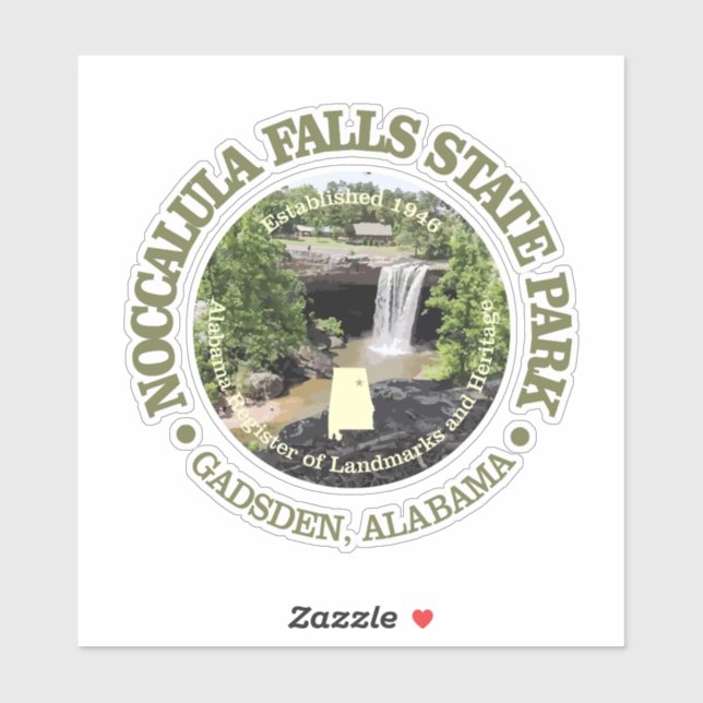 Noccalula Falls SP Sticker (Sheet)
