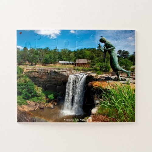 Noccaulula Falls Alabama Jigsaw Puzzle