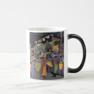 Noche de tambores color morph mug 