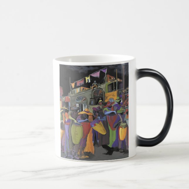 Noche de tambores color morph mug  (Right)
